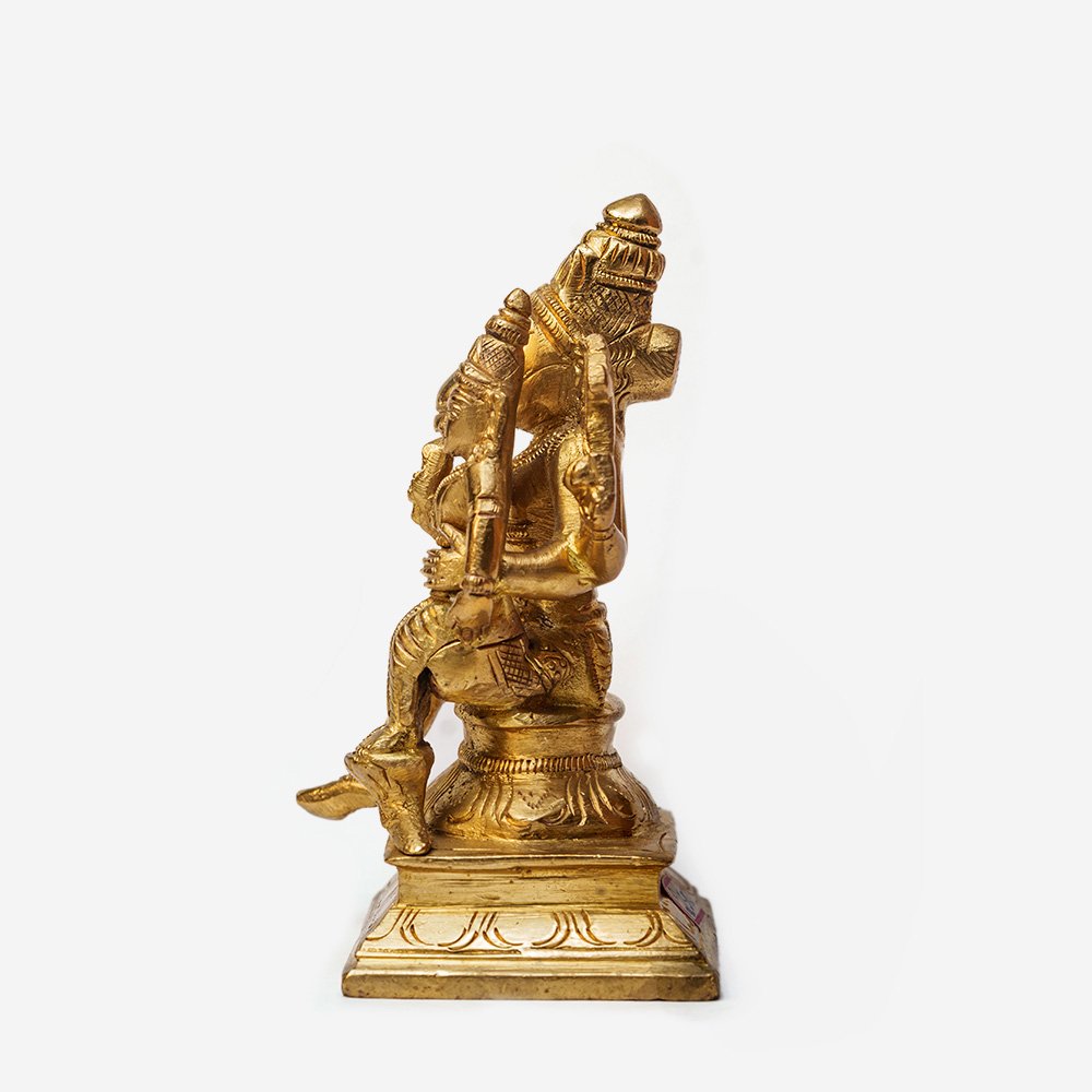 Varaha Laxmi figurine in Brass for Puja at Home & Workspaces thumbnail 4