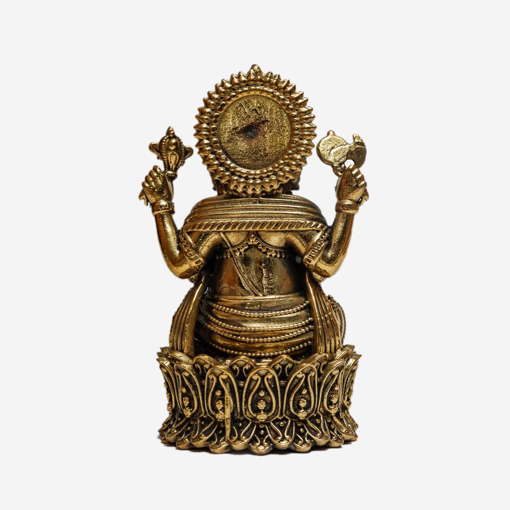 Lord Ganesha Idol 6" crafted in Brass for Puja & Presentation