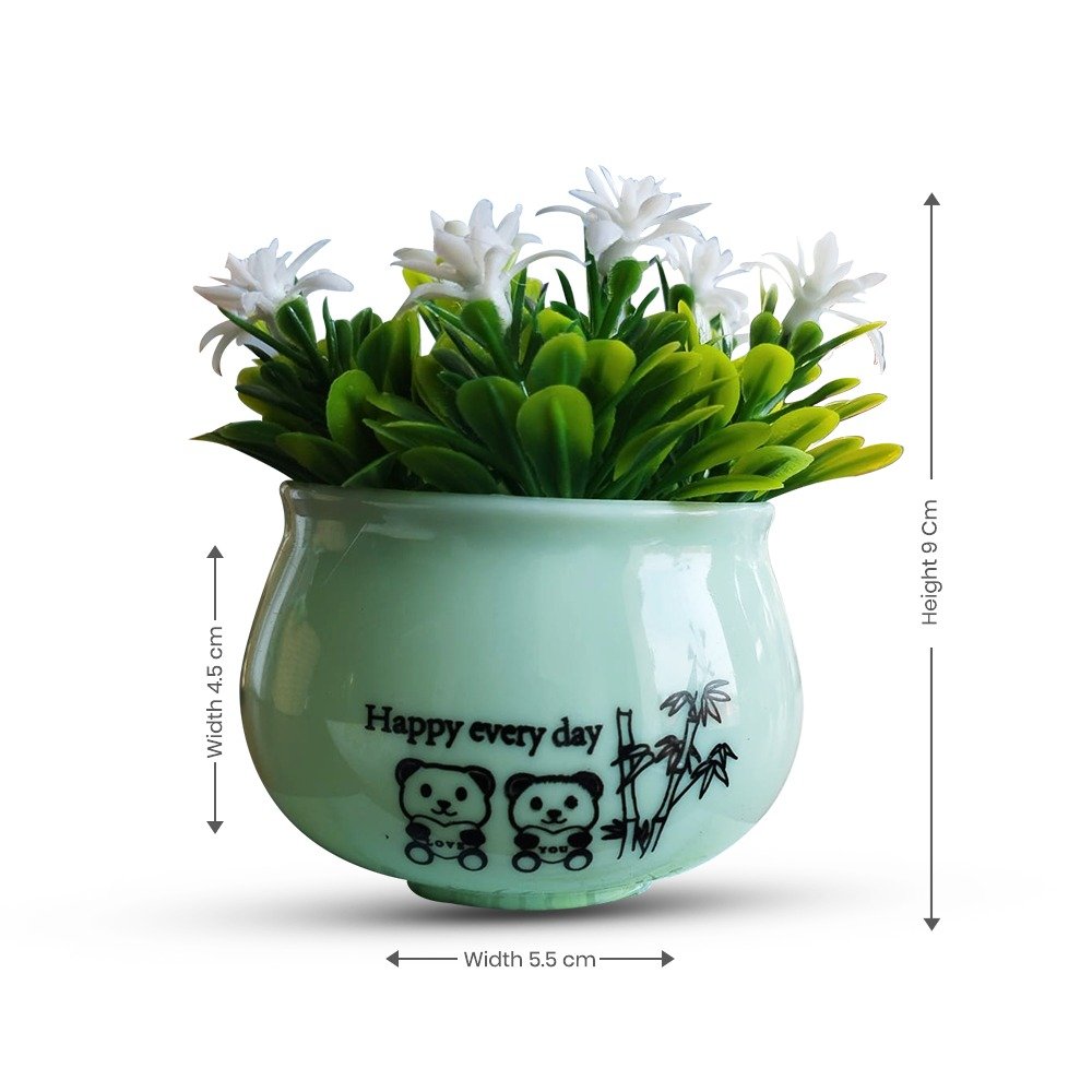 Pot with Artificial Plant thumbnail 3
