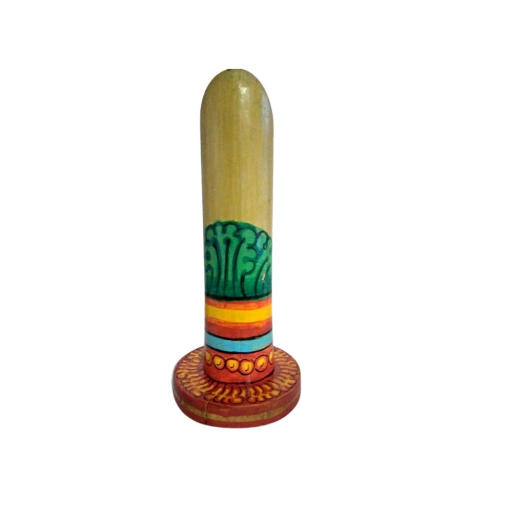 Decorative Hand Painted Bamboo Crafted Flower Vase Stand for Home Office Decor thumbnail 1