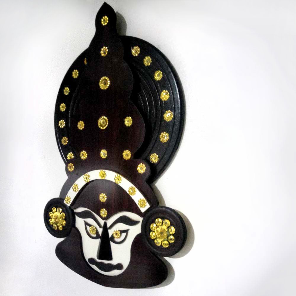 Souvenir of Kathakali Mask Wall Hang for Vastu Home Decor & Gifting thumbnail 3