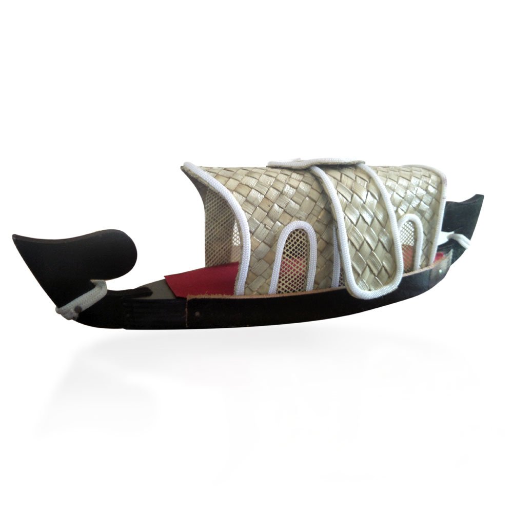Handcrafted Wooden Miniature of Kerala Houseboat for Decor & Gifting thumbnail 1