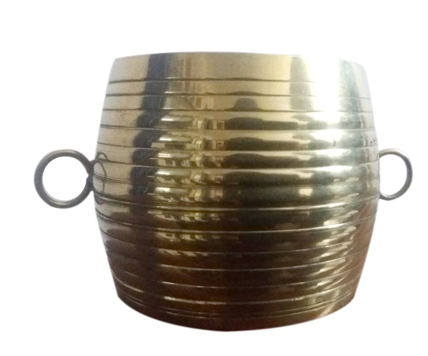 Decorative Small Bell Metal Alloy Nirapara Traditional Measuring Bowl thumbnail 1
