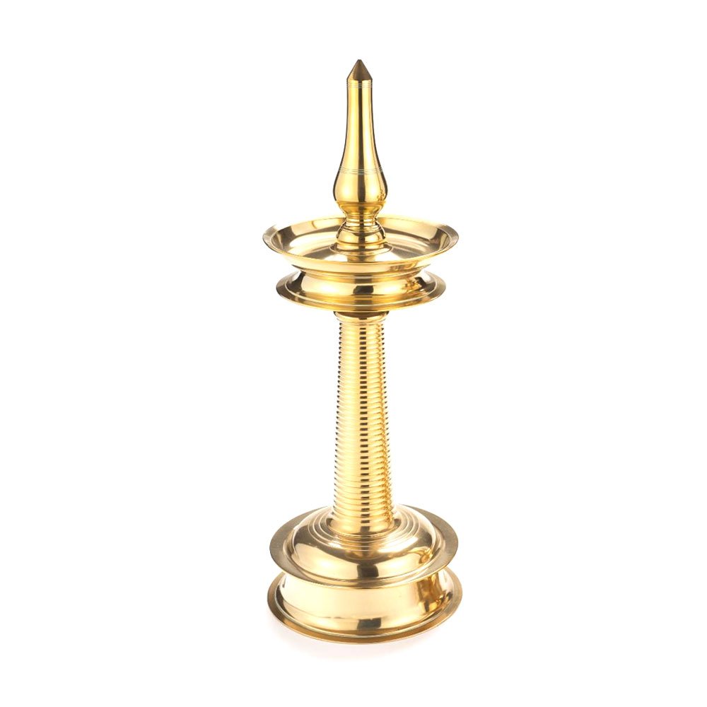 Traditional Lamp Nilavilaku Metal Diya for Pooja & Decor
