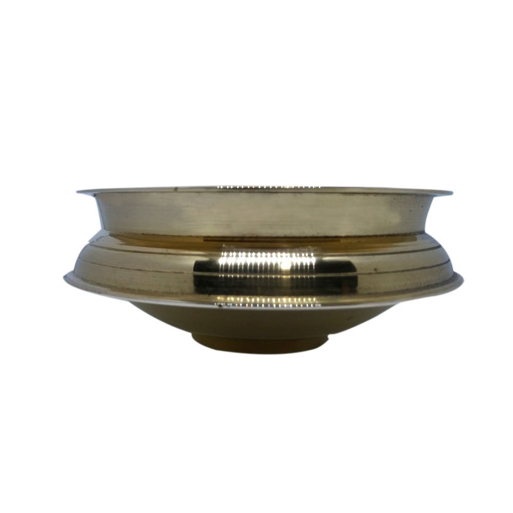 Traditional Decorative Brass Uruli Metal Bowl Miniature for Home & Office Decoration thumbnail 3