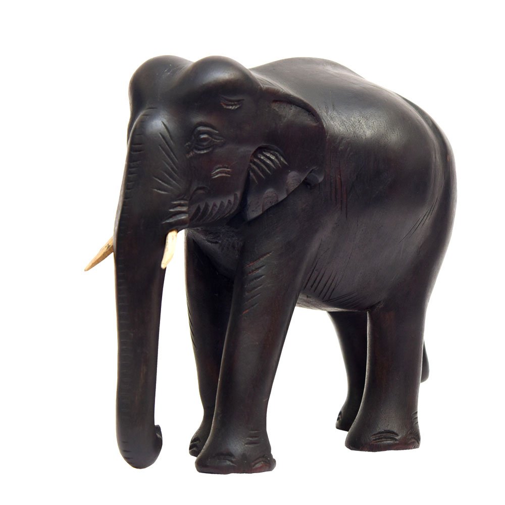 Rosewood Hand Crafted Indian Elephant Showpiece for Home Decor