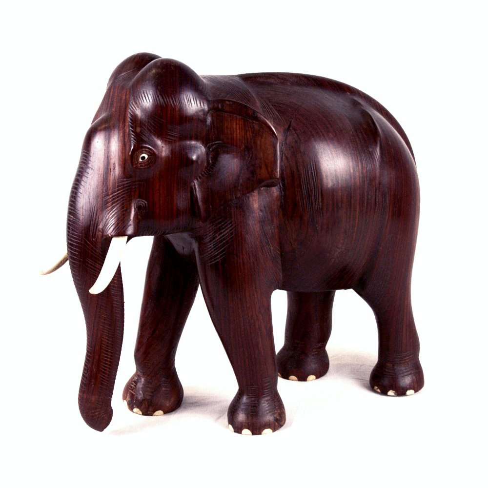 Handcrafted Model of Indian Elephant Crafted in Rosewood for Decor & Gifting thumbnail 4