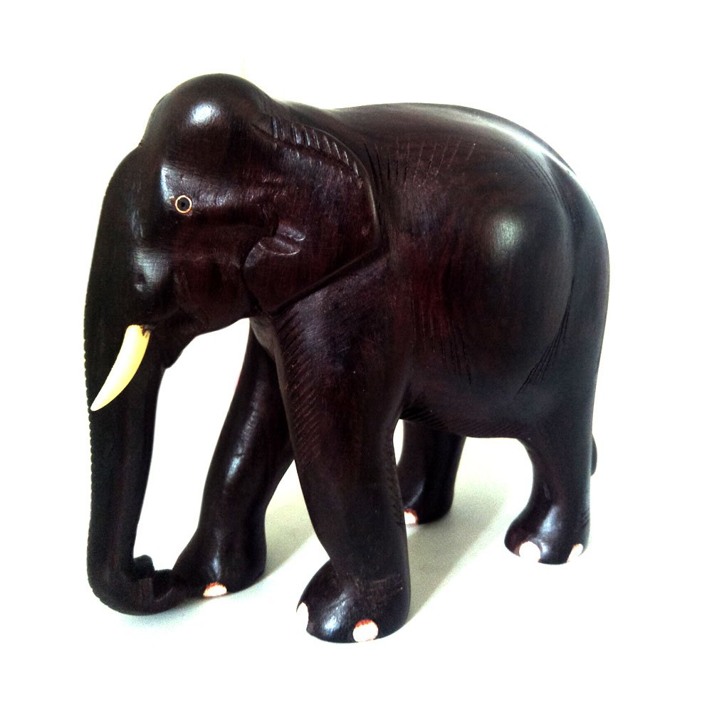 Rosewood Hand Crafted Indian Elephant Showpiece for Home Decor thumbnail 4