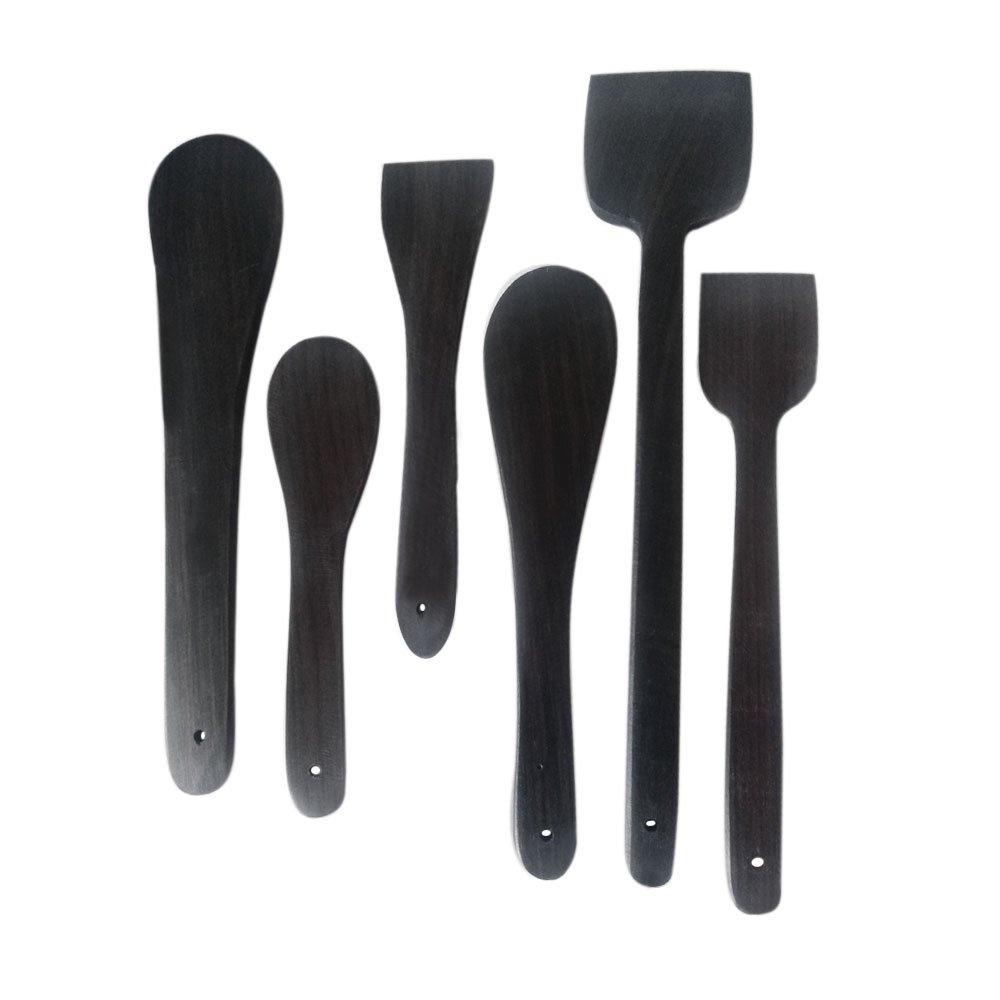 Kauthuk Rosewood Made Ladles, Spatula for Kitchen and Cooking Purpose (Set of 6) thumbnail 1