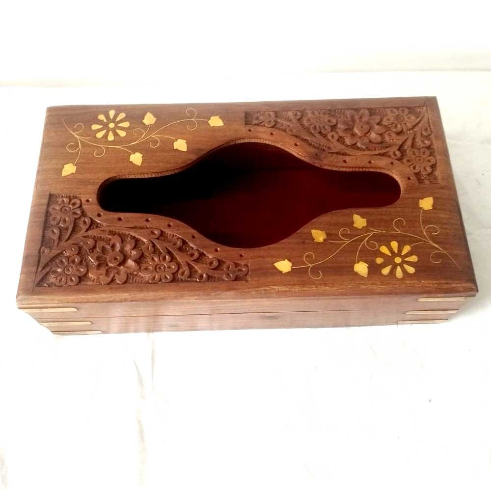 Wooden Designer Tissue Holder for Home Decor and Gifting thumbnail 1