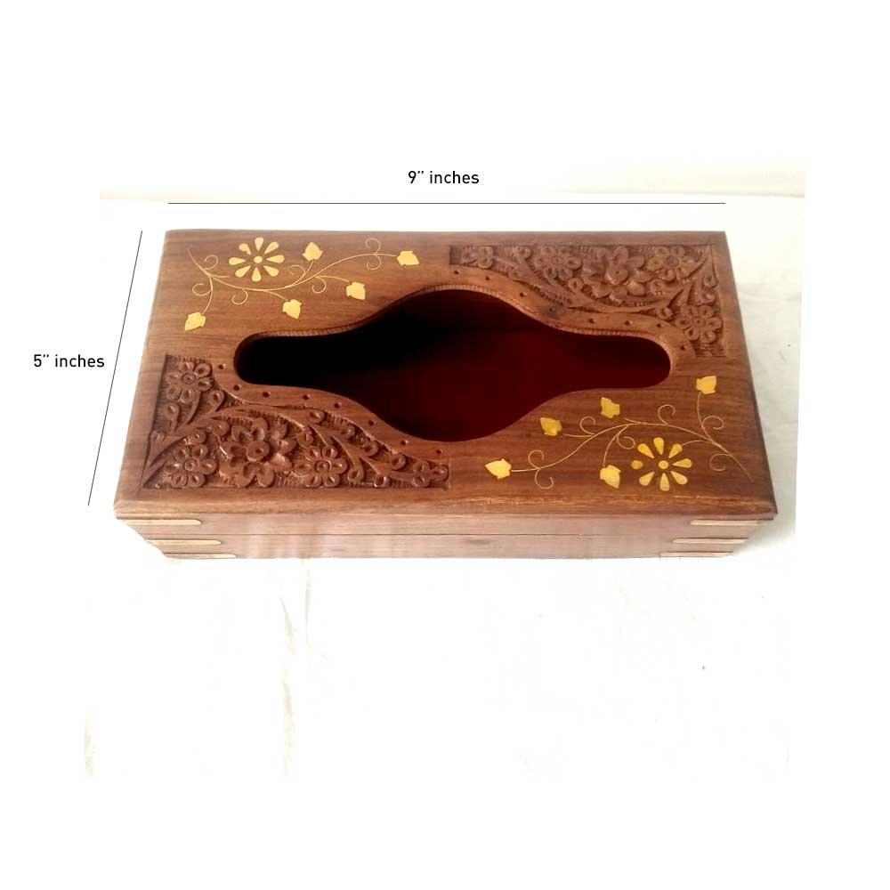 Wooden Designer Tissue Holder for Home Decor and Gifting thumbnail 3