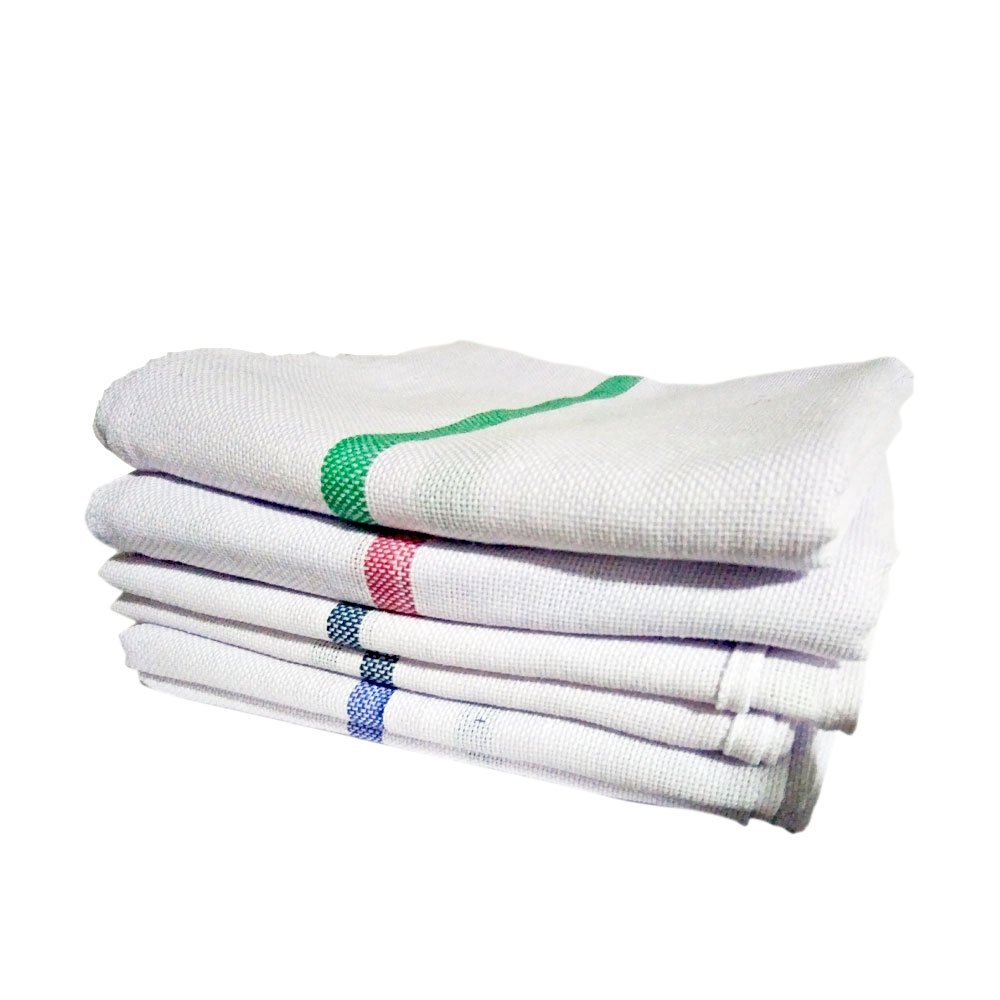Traditional Plain Soft Cotton Kerala Bath Towel Thorthu Edge Stitched for Bathroom & Multipurpose Use (Set of 4 Pieces) thumbnail 4