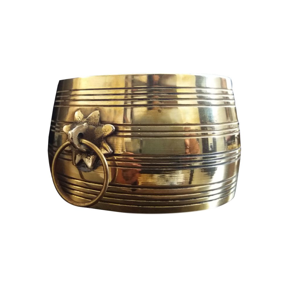 Decorative Small Bell Metal Alloy Nazhi/Changazhy/Idangazhy Traditional Measuring Bowl Miniature thumbnail 4