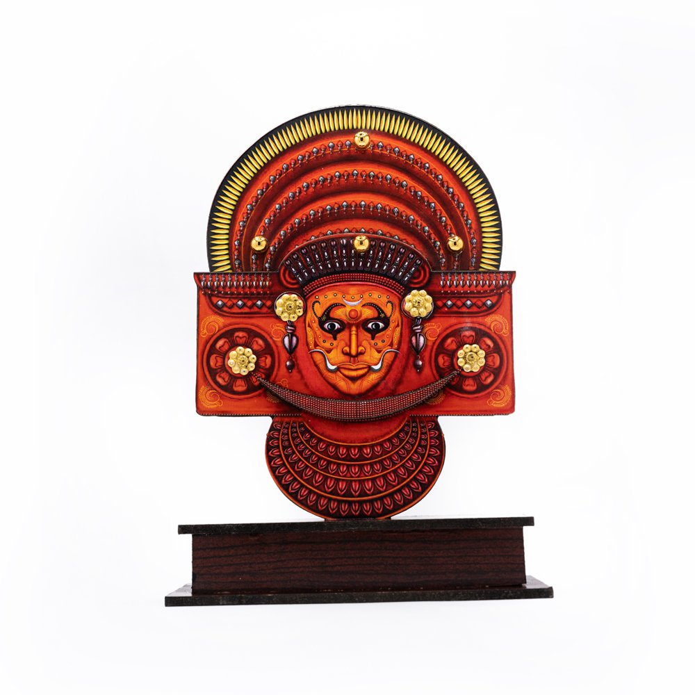 Theyyam Head Kerala Souvenir Plaque Memento for Gifting thumbnail 1
